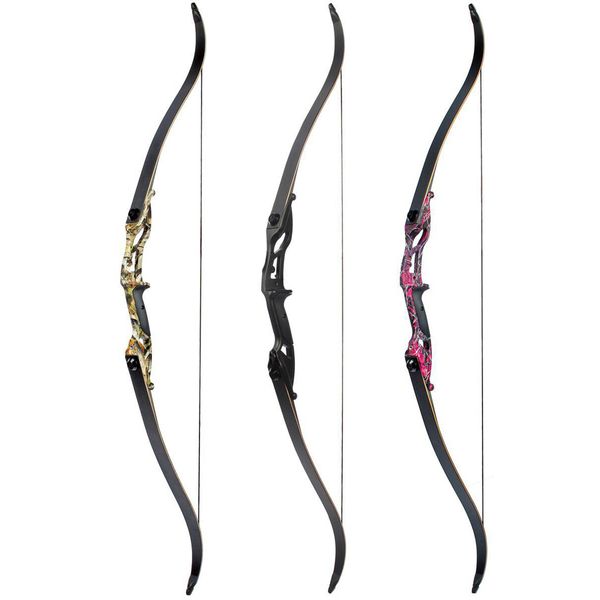 

3 color 30-50lbs recurve bow 56