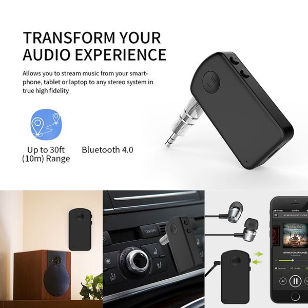 

wireless receiver plug and play wireless car receiver hand-mini car kit bluetooth kit vehicle bluetooth music