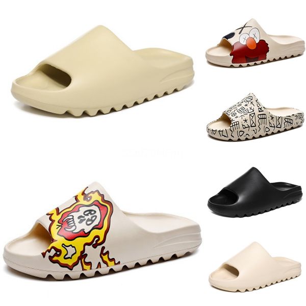 

cosmagic 2020 new summer women men pearl sandals beach slip on national style weightlight string bead sandalias shoe#625, Black;grey