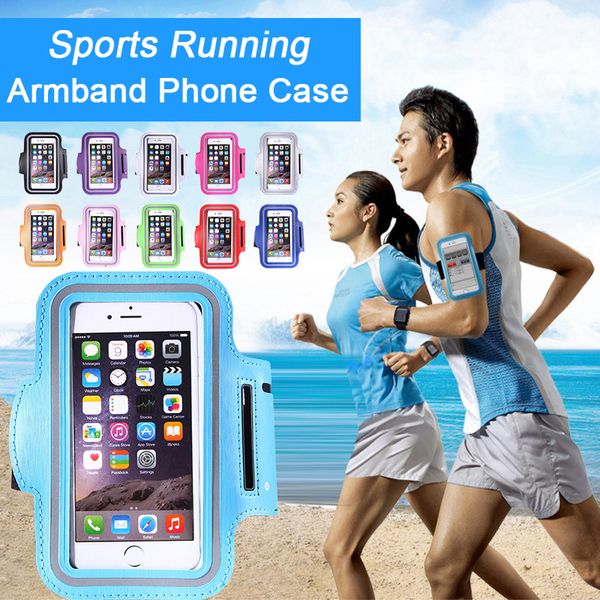 

For iphone x x max 8 7 plu waterproof port running armband ca e cover bag pouch for mobile phone for galaxy 9 8 plu note 8