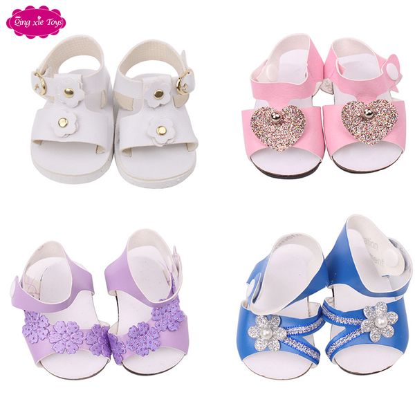 

the 18-inch american doll shoes are a gift for the little girl with brick sandals