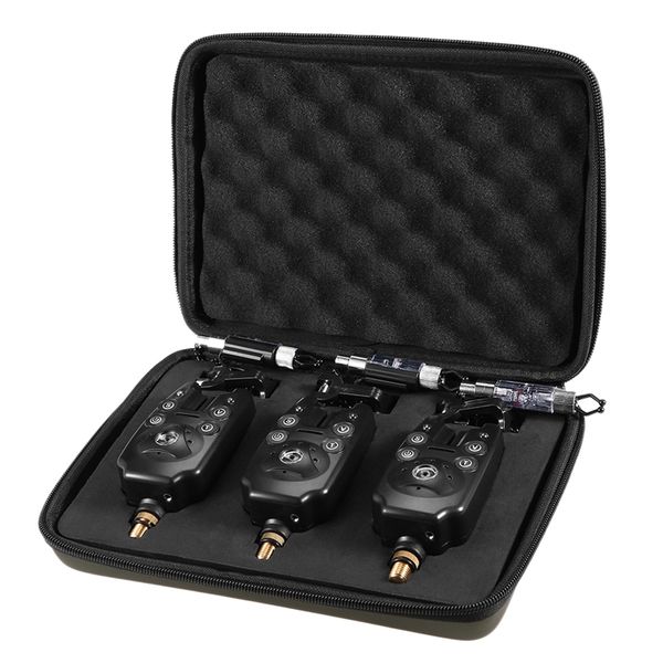 

3pcs phishing alarm wireless led fishing bite alarm waterproof adjustable volume sensitivity for fishing rod