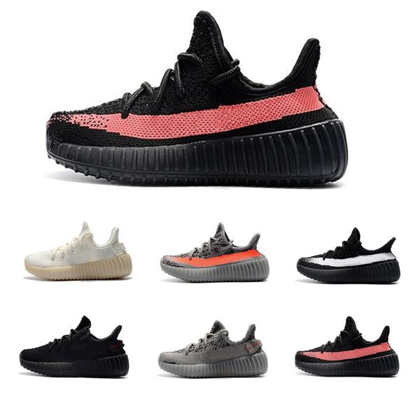 

kanye static zebra для новорожденных детей кроссовок кремовой белуги детей спортивной обуви малыша тренеры мальчика девочек бред младших кро