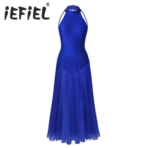 

new arrival women adults ladies mock neck leotard bodysuit ballet dance tulle stage performance tutu dress with mesh maxi skirt, Black;red