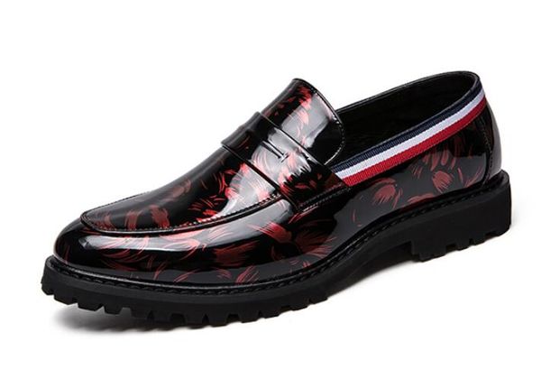 

mens dress shoes men's pointed toe classic fashion black/red business oxford shoes comfortable shoes men flats wedding party shoe bm697