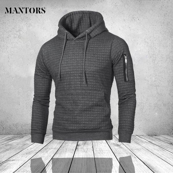 

autumn long sleeve hoodies men patchwork slim fit hooded sweatshirt fitness zip up hoody mens clothing street wear brands xxxl, Black