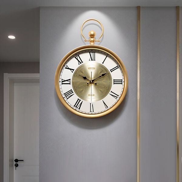 

nordic creative wall clock mute modern living room simple luxury clock home fashion reloj pared madera wall watch dd6wc