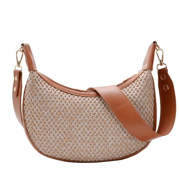 

casual travel crossbody messenger totes beach holiday messenger handbag women woven pu shoulder bags girls beach