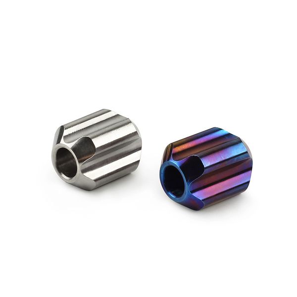 

titanium alloy knife beads cnc paracord beads edc outdoor small accessories