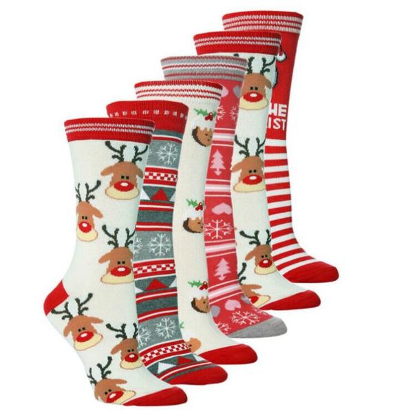 

новое прибытие рождество олень лось дизайн чулки повседневная теплая зима вязать шерсть мужчины женщины носки рождество одежда 5 стилей опто, Black