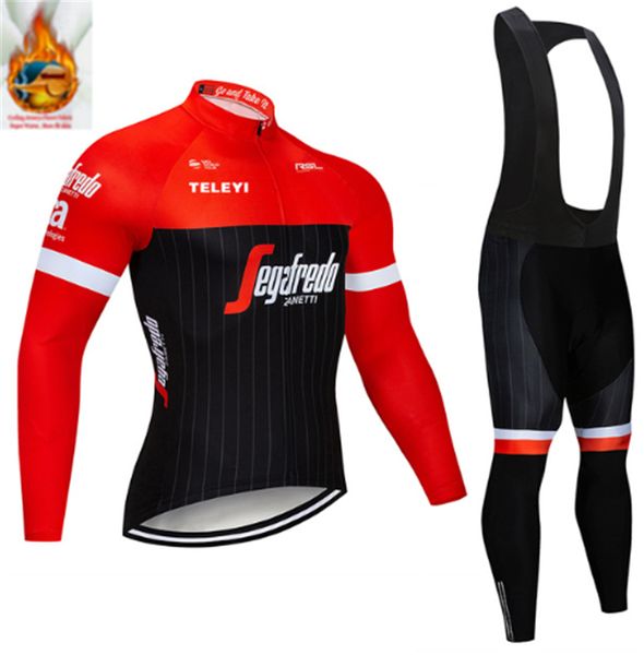 

2018 pro team clothing winter thermal fleece men's cycling jerseys mtb bike maillot ropa ciclismo sportswear, Black;red