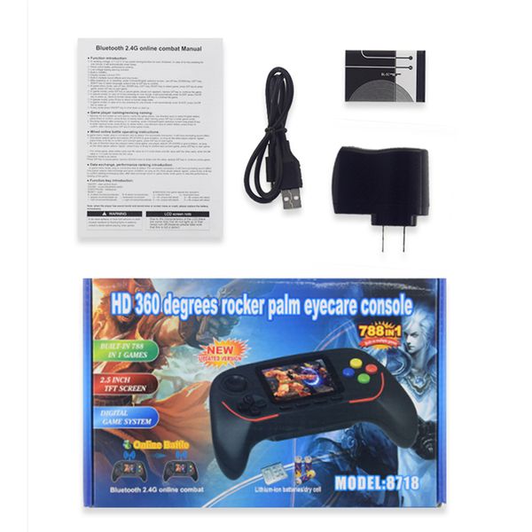16 -битный обработанное игровое проигрыватель Bluetooth 2.4g онлайн боевой бой HD Rocker Palm Eyecare Console может хранить 788 игр для ребенка