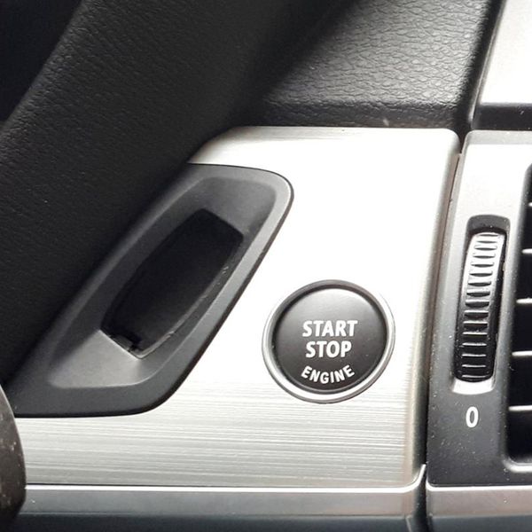 

e chassis decor trim 3d carbon fiber vinyl start button replace upgrade car-styling sbutton car decoration push abs