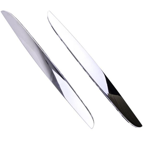 

2pcs chrome plated l&r hood trims above kidney grille fit for e90 e91 325i 330i 328i 2006-2008