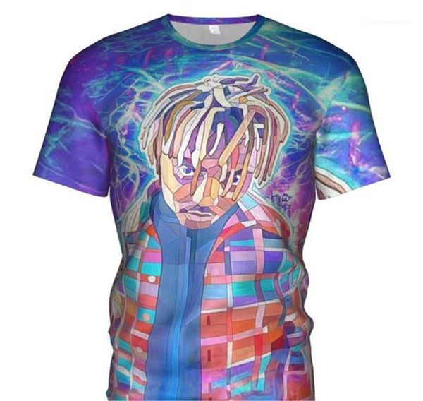 

digital print tshirt summer tees mens 2020 luxury designer clothes juice wrld casual hiphop rapper 3d, White;black