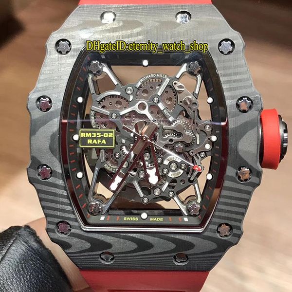 

11 цвет лучший rm 35-02 nadal ntpt углеродного волокна чехол двусторонняя перспектива циферблат япония miyota автоматический rm35-02 мужские, Slivery;brown