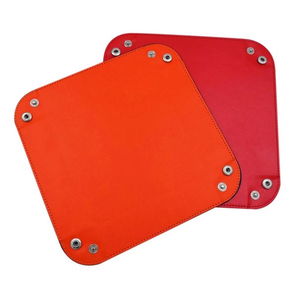 

pu leather bedside storage jewelry tray folding deskorganizer for jewelry key cell phone laundry basket practical type