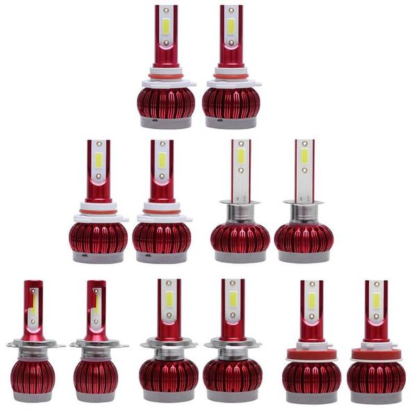 

1 pair led car auto headlight bulbs 48w 12000lm 6000k dob headlamp bulbs