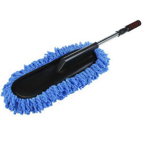 

car wash cleaning brush duster dust wax mop microfiber telescoping dusting tool with adjustable long handle