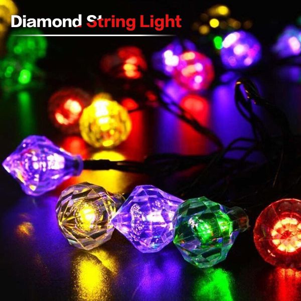 

brelong алмазные солнечные огни строки 20led романтическая свадьба рождество день рождения комната отдыха двор декоративные светодиодные огн