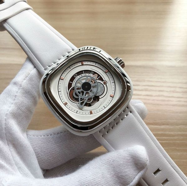 

men watches merry chrismas gift automatic movement 316 stainless steel case watches watch male clock men party gift waterproof nfc1, Slivery;brown