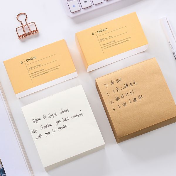 

sticky note deli sticky notes sticky strong note paper non-sticky белого крафт бумага non-stick офис большой примечание бумага pad can te, Purple;pink