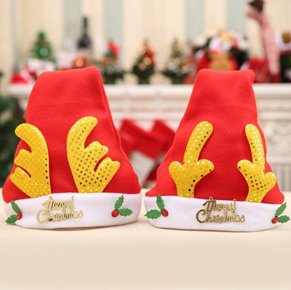 

christmas hat new sequined antlers personalized christmas ornaments decoration for home/wedding party