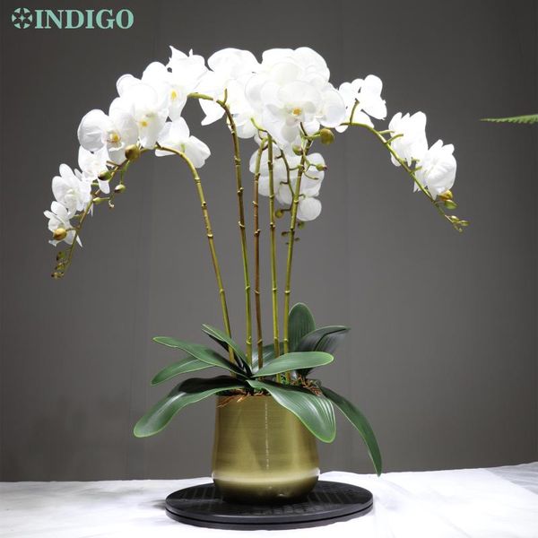

indigo- large phalaenopsis orchid real touch flower artificial flower wedding orchid floral christmas party ing