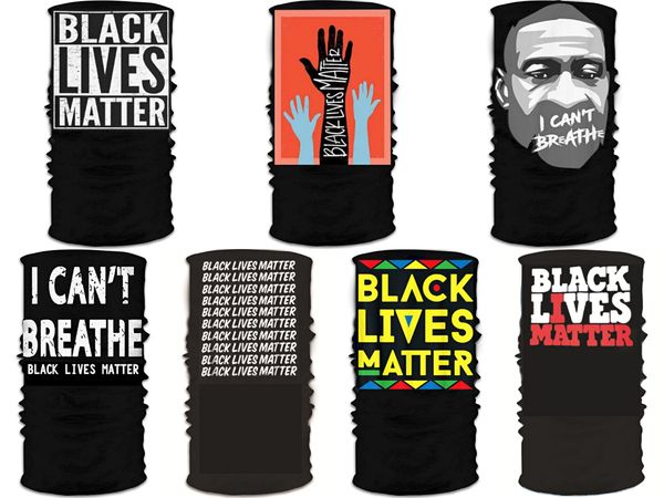

i cant breathe2020 3d sport neck skull bicycle fishing scarf bandanas shield face mask headband bandana headwear ring scarf bicycle bal #626, Black