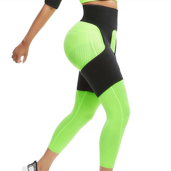 

plastic waist women slim thigh leg shapers slender slimming belt thigh slimmer wrap leg belt sweat slimmer weight loss gym tool, Black;gray