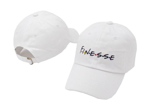 

white pink black embroidery finesse baseball cap for women men casual curved male dad hat snapback sun hat bone caps casquette, Black;white