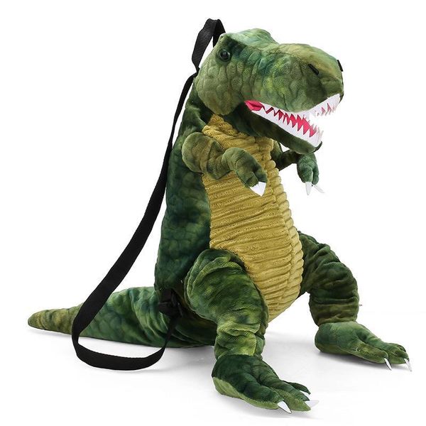 

creative 3d dinosaur cute animal cartoon plush backpack dinosaurs bag for children kids gifts y200328