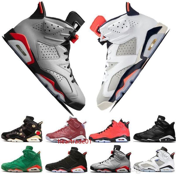 

with box 2019 bred vi 6 6s mens basketball shoes infrared 23 3m reflective tinker slam dunk cny wheat men sports sneakers designer trainers