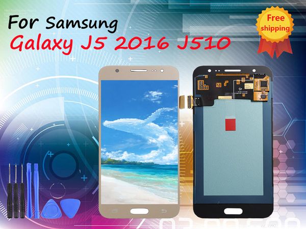

lcd display 100% tested working touch screen assembly for samsung galaxy j5 2016 j510 lcds display tft brightness disadjustable