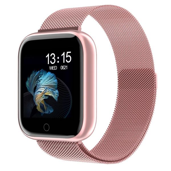 

2019 новых женщин Водонепроницаемый Смарт часы T80 Bluetooth SmartWatch для IOS IPhone Xiaomi Монитор сердечного ритма Фитнес Tracker