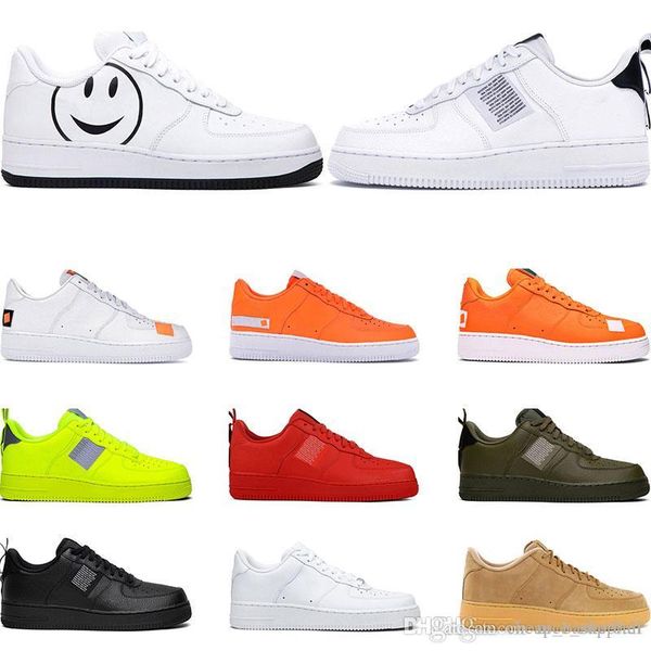 

2019 men women fashion platform sneakers utility white black triple volt red olive have a day flax mens casual skateboard shoes size 36-45