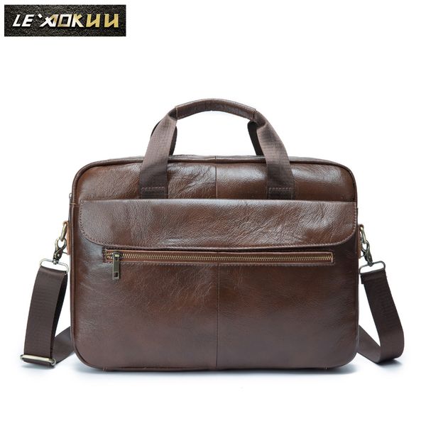 

мужчины оригинальный кожаный ретро мода путешествовать портфель бизнес 15,6" ноутбука case design attache сумка портфолио +1120