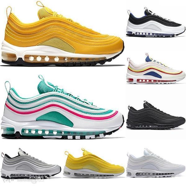 

shoes running s og gold silver bullet triple white black mens womens trainer sports sneakers size 36-46
