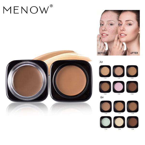 

6pcs/set menow brand cosmetic color makeup waterproof concealer cream makeup set cover pores concealer foundation base