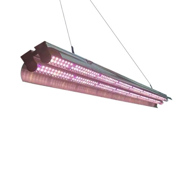 

double tube t5 led grow lights, 2ft 3ft 4ft strip full spectrum uv sunlight replacement, 72w t5 ho integrated fixture with rope hanger