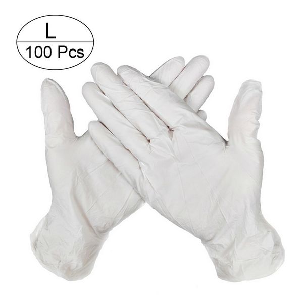 

100pcs disposable gloves latex universal kitchen/dishwashing /work/rubber/garden gloves for left and right hand 3 colors