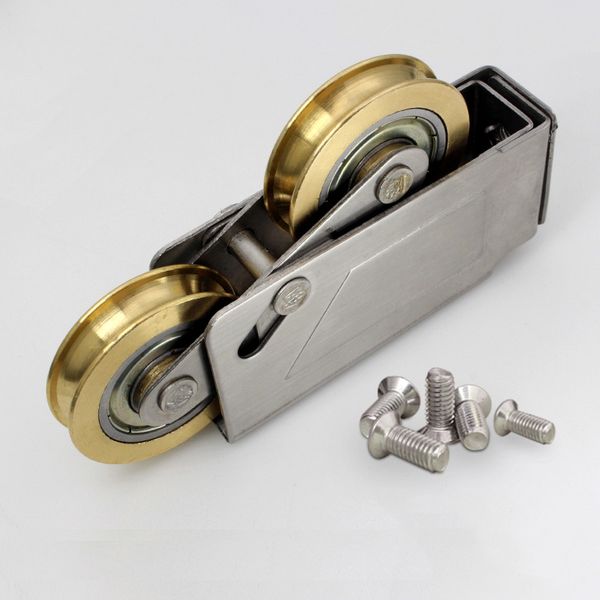 

1 pcs window roller plastic steel window wheel glass sliding door caster furniture part household hardwre brass pulley house building