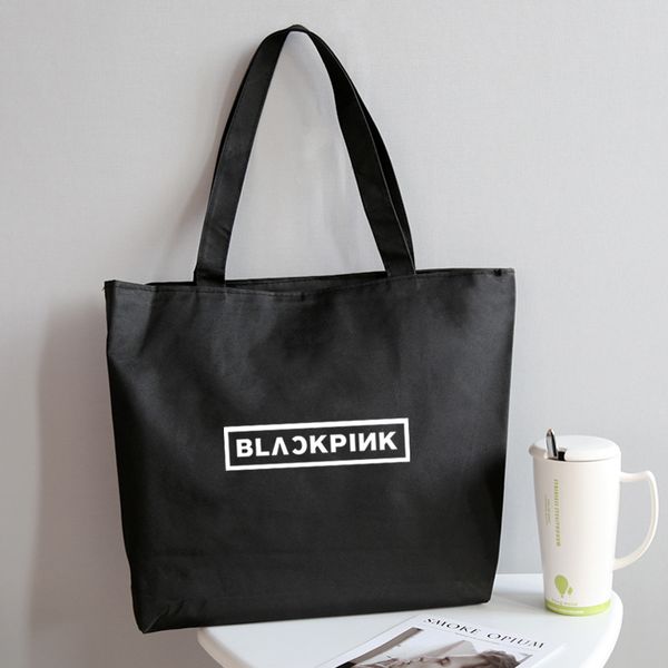 

kpop blackpink fashion canvas bag handbag blackpink shoulder bags shopping bag k- fans gifts drop shipping