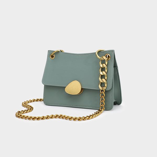 

small bag texture summer new women's bag single shoulder messenger chain