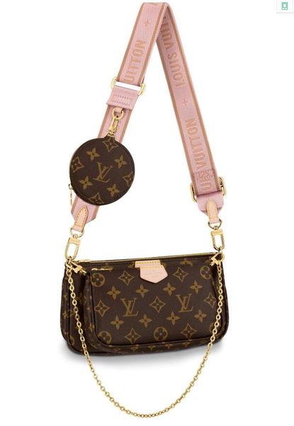 

A Louis Vuitton LV multi pochette аксессуары сумочка Женщины сумки на ремне L цветок 3 шт цепочка ремень сумка на плечо