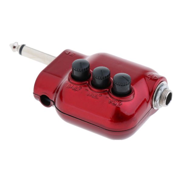 

portable mini guitars eq pre amplifier di perfect sound red