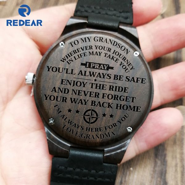 

to my dad i love you always & forever engraved wooden watch, Slivery;brown