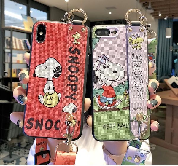 

iphone11 mobile phone case for apple xs wristband female new net red lanyard soft shell mobile phone case