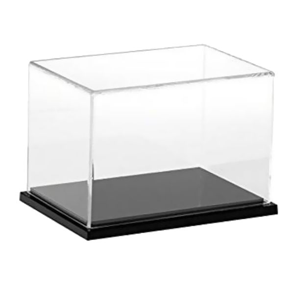 

clear acrylic display case dustproof model figures protection box 40x25x25cm