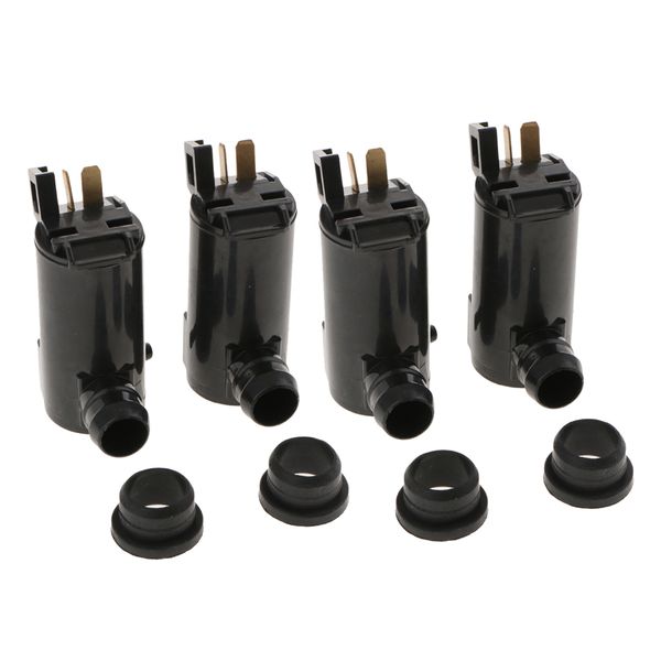 

4 pieces durability universal windshield windscreen wiper washer motor pump